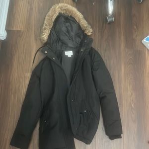 black old navy snow coat